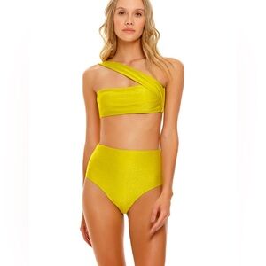 Agua Bendita Yellow Sparkle 2 Piece Bikini - Malia